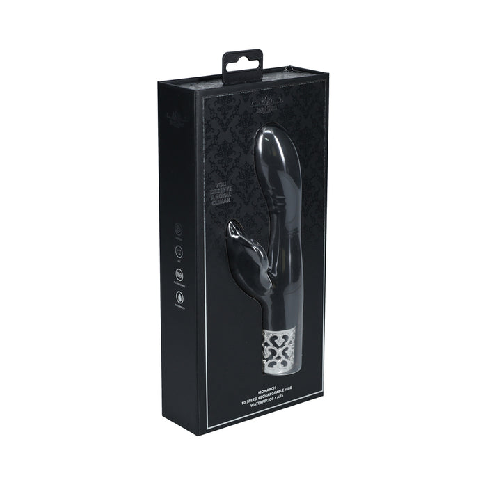 Royal Gems Monarch Silicone Rechargeable Vibrator Black
