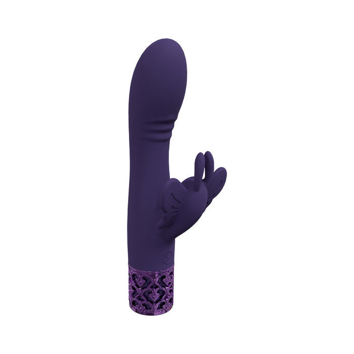 Royal Gems Monarch Silicone Rechargeable Vibrator Purple