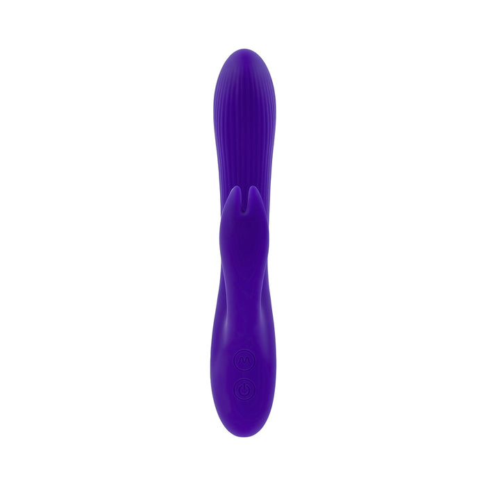 Selopa Poseable Bunny Rechargeable Dual Stimulator Silicone Purple
