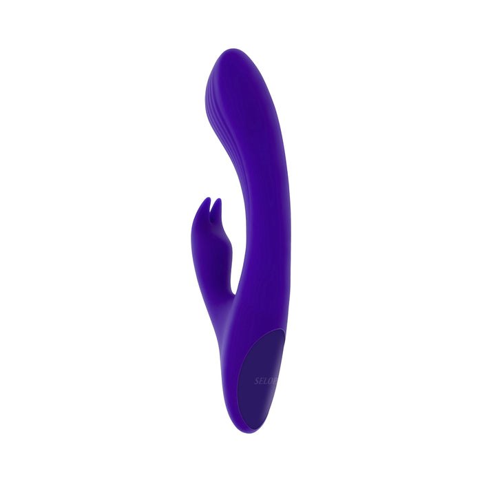 Selopa Poseable Bunny Rechargeable Dual Stimulator Silicone Purple