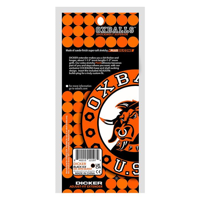 OxBalls Dicker Ultra-Slim Cocksheath Clear Ice