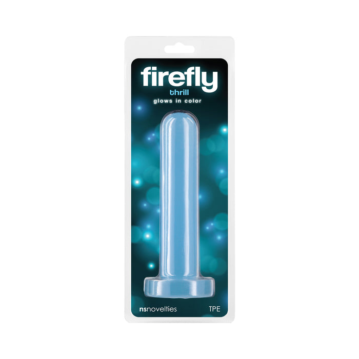 Firefly Thrill Small Glow-in-the-Dark Dildo Blue