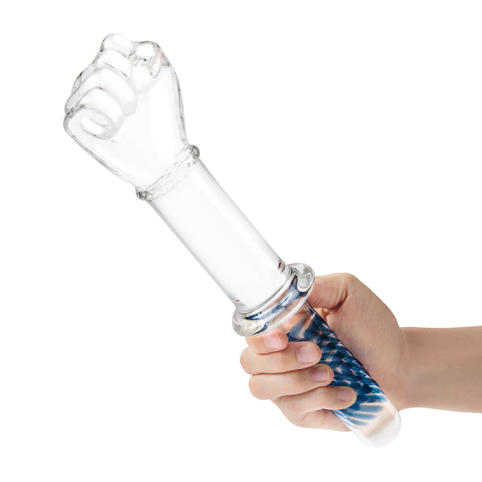 Glas 11 in. Glass Fist Double Ended with Handle Grip