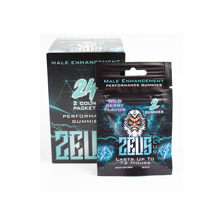 Zeus Plus Male Supplement Gummies Wildberry 2pk (24/DP)