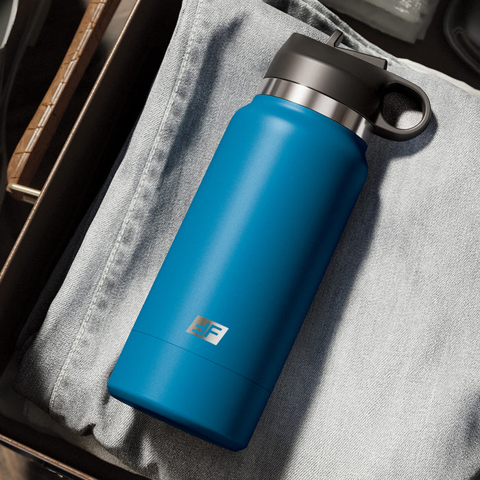 PDX Plus Fuck Flask Private Pleaser Discreet Stroker Blue Bottle Light