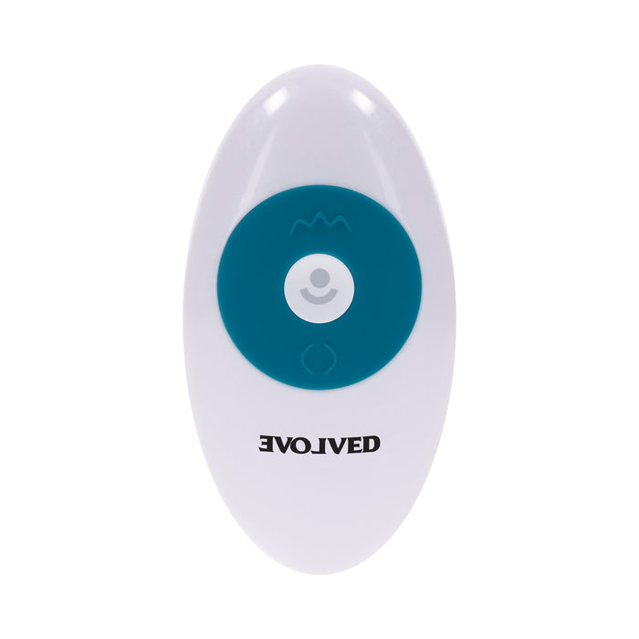 Evolved Tsunami Rechargeable Vibrating Dildo Silicone Teal