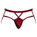 Male Power Lucifer Strappy Jock Burgundy L/XL