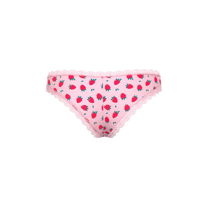 Magic Silk Sweet Treats Boy Short with Lube Strawberry S/M