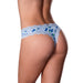 Magic Silk Sweet Treats Crotchless Thong with Lube Blueberry S/M