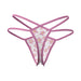 Magic Silk Daisy Split Crotch Thong Daisy Print S/M