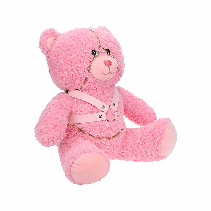 Shots Bear Bondage Fuzzy Stuffy Pink