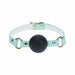 Ouch! International Paris Collection Silicone Ball Gag Blue