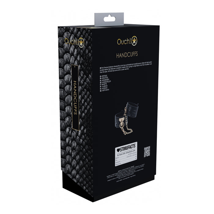 Ouch! International Florence Collection Handcuffs Black