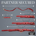 Bedroom Bliss Lover's Restraints Set Red