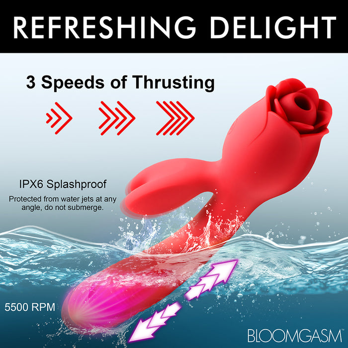 Bloomgasm Blooming Bunny Sucking & Thrusting Silicone Rabbit Vibrator