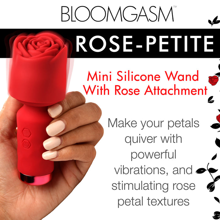 Bloomgasm Pleasure Rose-Petite Mini Silicone Rose Wand