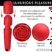 Bloomgasm Pleasure Rose 10X Silicone Wand with Rose Attachment