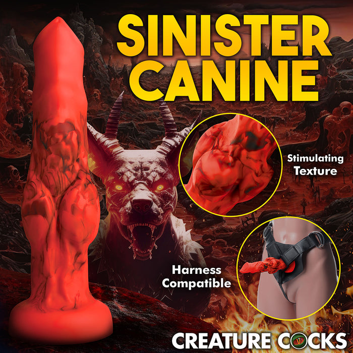 Creature Cocks Fire Hound Silicone Dildo L