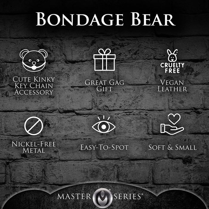 Master Series Gagged Teddy Bear Keychain