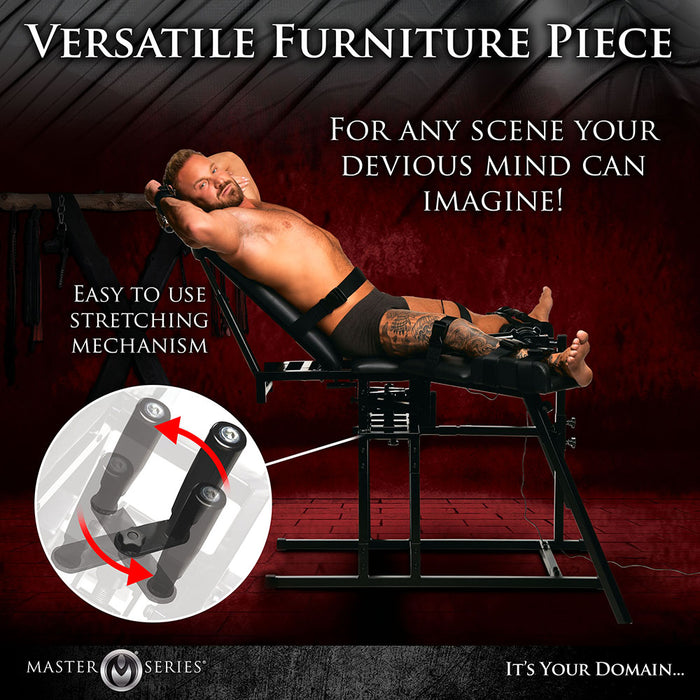 Master Series Leg Spreader Obedience Chair with Sex Machine