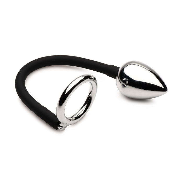 Master Series Tug + Plug Cock & Ball Ring with Anal Plug