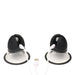 Size Matters 10X Rotating Silicone Nipple Suckers with 4 Attachments Black