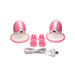 Size Matters 10X Rotating Silicone Nipple Suckers with 4 Attachments Pink