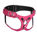 Strap U Bodice Deluxe Leather Corset Harness Pink