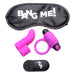 BANG! Couple's Love Ring, Finger Vibe, Bullet & Blindfold Kit Purple