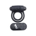 BANG! Silicone Cock Ring & Bullet with Remote Control Black