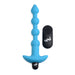 BANG! Vibrating Silicone Anal Beads & Remote Control Blue