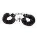 Master Series Cuffed in Fur Furry Handcuffs Black