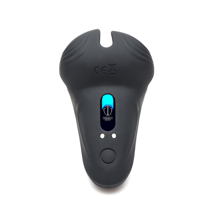 Trinity Men 10X Silicone Cock & Ball Ring with Taint Stim and Remote Control