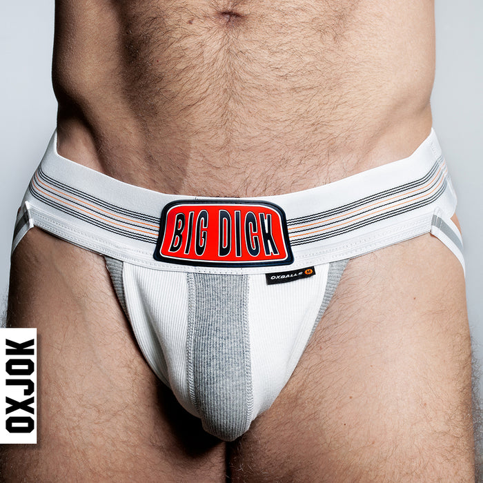Oxballs Oxjok Bulger Pumper-Sack Slider Jock White Snow XL