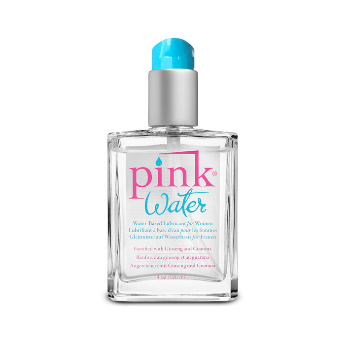 Pink Water Water-Based Lubricant 4 oz. Glass Bottle