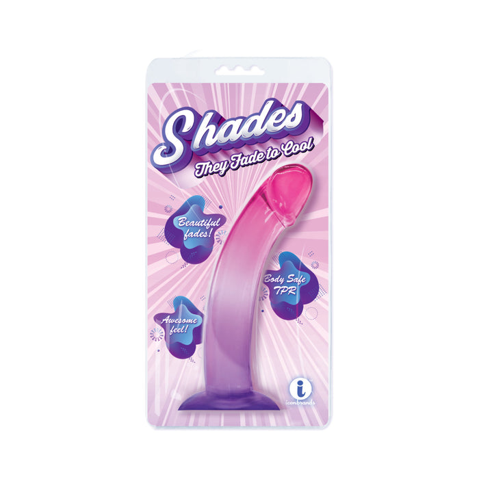 Shades Smoothie 8.25 in. Dildo Purple/Pink