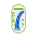 Me You Us 6 in. Curved Silicone Dildo Blue