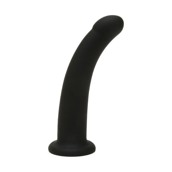Me You Us 6 in. Curved Silicone Dildo Black