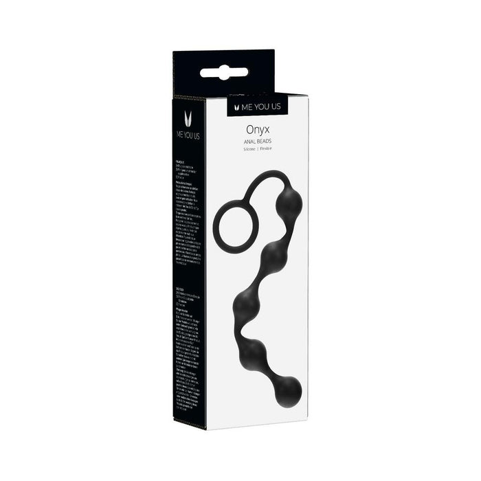 Me You Us Onyx Silicone Anal Beads Black