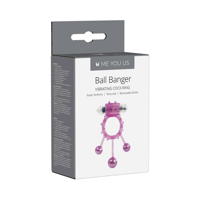 Me You Us Ball Banger Cock Ring Purple