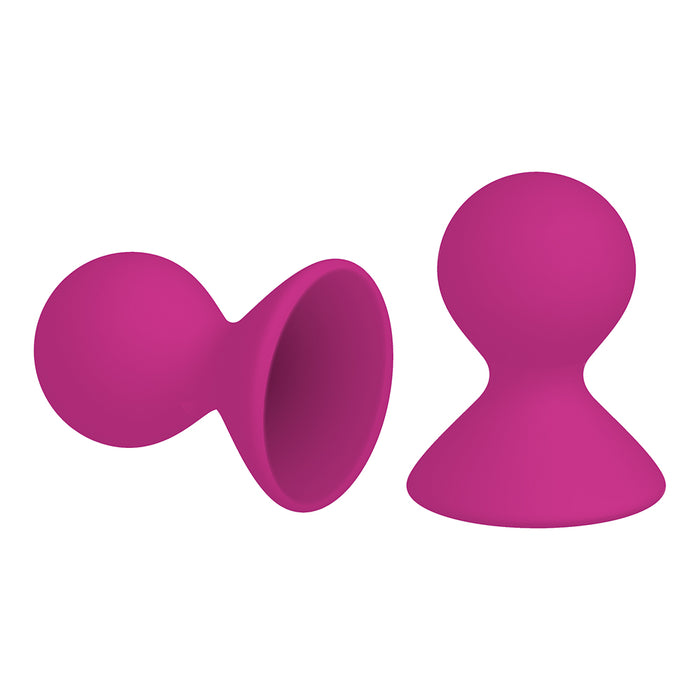 Me You Us Dual Masseuse Silicone Nipple Suckers 2-Pack Purple