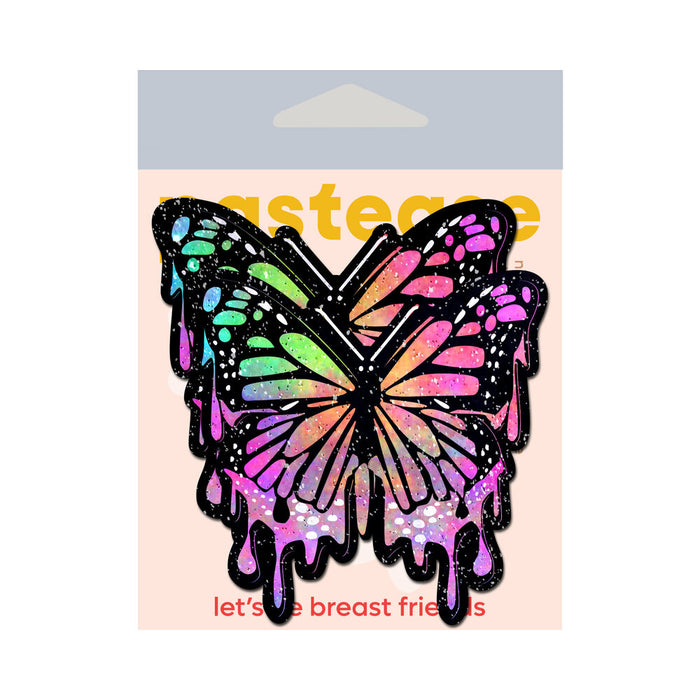 Pastease Butterfly Melt Trippy Glitter Rainbow Nipple Pasties
