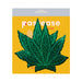 Pastease Pot Leaf Glitter Green Full Breast Covers Support Tape