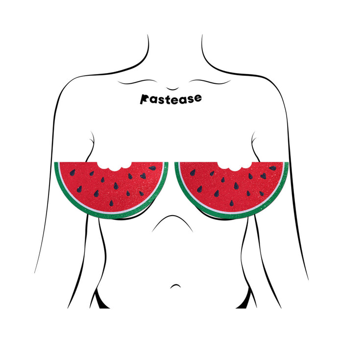 Pastease Watermelon Slice with a Bite Full Breast Covers Suppoort Tape