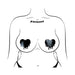 Pastease Faux Latex Pleather Vinyl Black Melty Heart Nipple Pasties