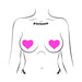 Pastease Neon Pink Day-Glow Lycra Heart Nipple Pasties