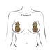 Pastease Pineapple on Glitter Gold Nipple Covers