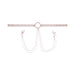 Sportsheets Sex & Mischief Peaches 'n CreaMe Collar with Nipple Clamps