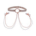 Sportsheets Sex & Mischief Peaches 'n CreaMe Collar with Nipple Clamps