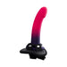 VeDO Duo Silicone Dildo (Non-Vibrating) with Harness Pink/Purple